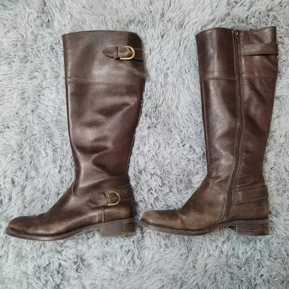 Aldo Brown Leather Boots - Size 7 - Picture 2 of 10